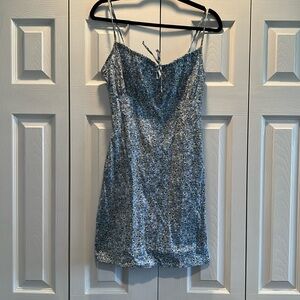 Light Blue Floral Sundress Size 3